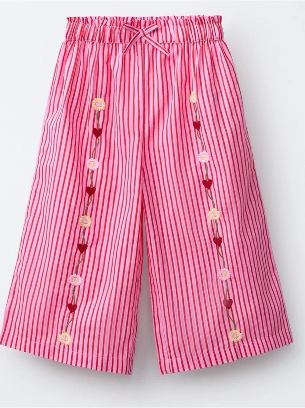Zara girls striped pants
